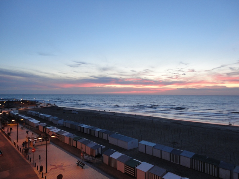 wenduine zee zonsondergang augustus 2011